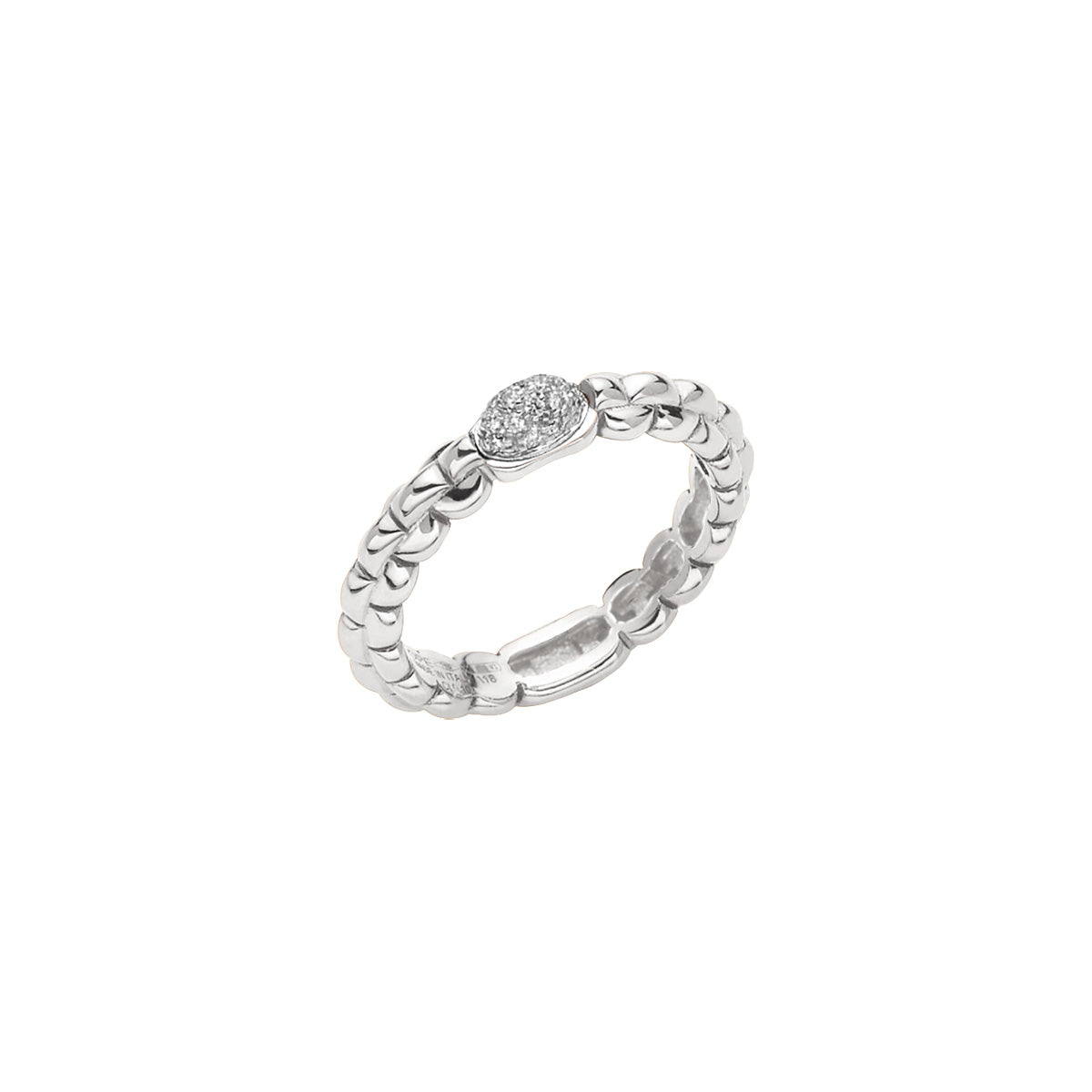 Fope's 18K White Gold Eka Diamond Ring