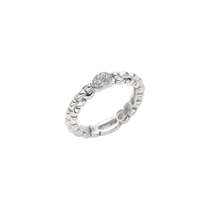 Fope's 18K White Gold Eka Diamond Ring
