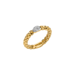 Fope's 18K Yellow Gold Eka Diamond Ring