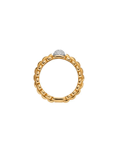 Fope's 18K Yellow Gold Eka Diamond Ring