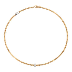 Fope's 18K Yellow Gold Eka Rope Diamond Necklace