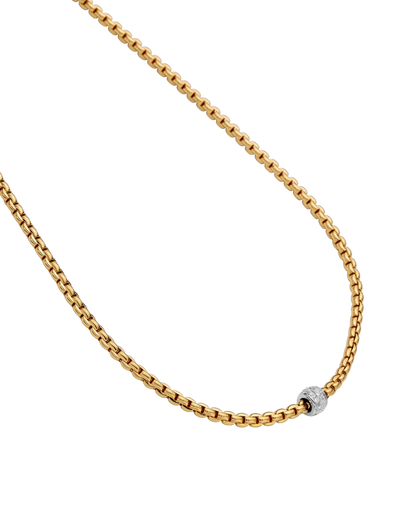Fope's 18K Yellow Gold Eka Rope Diamond Necklace