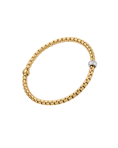 Fope's 18K Yellow Gold Eka Flex'it Diamond Bracelet