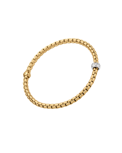 Fope's 18K Yellow Gold Eka Flex'it Diamond Bracelet