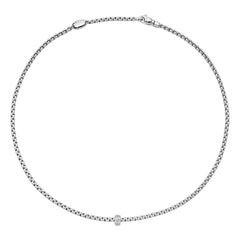 Fope's 18K White Gold Eka Rope Diamond Necklace