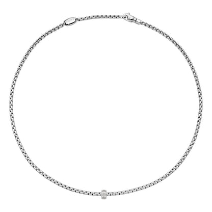 Fope's 18K White Gold Eka Rope Diamond Necklace