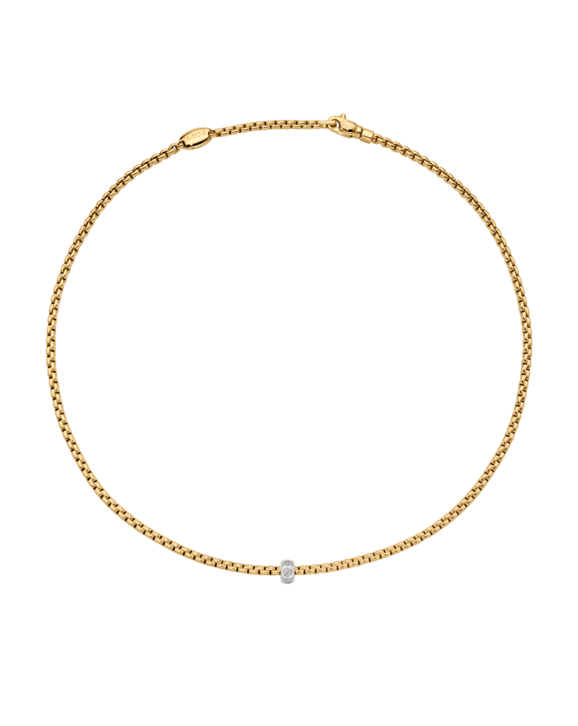 Fope's 18K Yellow Gold Eka Rope Diamond Necklace
