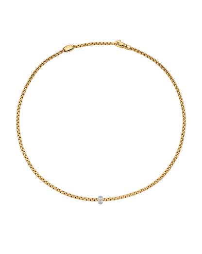 Fope's 18K Yellow Gold Eka Rope Diamond Necklace