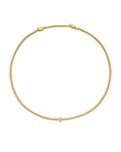 Fope's 18K Yellow Gold Eka Rope Diamond Necklace