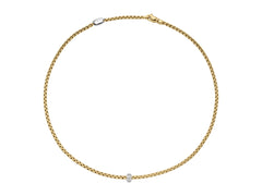 Fope's 18K Yellow Gold Eka Rope Diamond Necklace