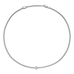 Fope's 18K White Gold Eka Rope Diamond Necklace
