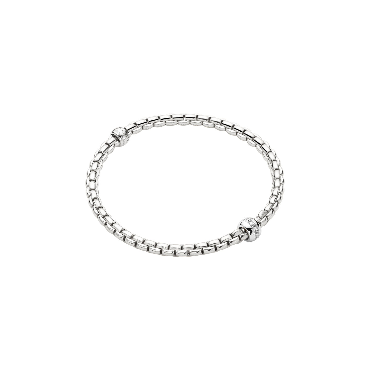 Fope's 18K White Gold Eka Flex'it Diamond Bracelet
