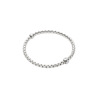 Fope's 18K White Gold Eka Flex'it Diamond Bracelet