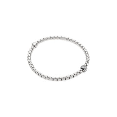 Fope's 18K White Gold Eka Flex'it Diamond Bracelet