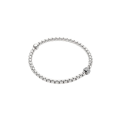 Fope's 18K White Gold Eka Flex'it Diamond Bracelet