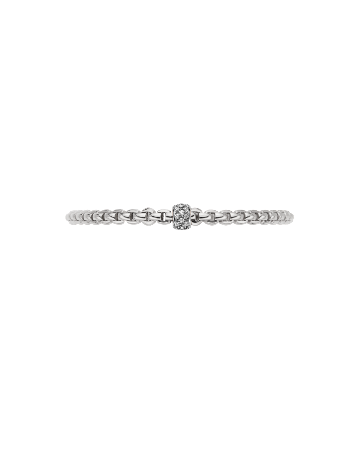 Fope's 18K White Gold Eka Flex'it Diamond Bracelet