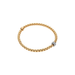Fope's 18K Yellow Gold Eka Flex'it Diamond Bracelet