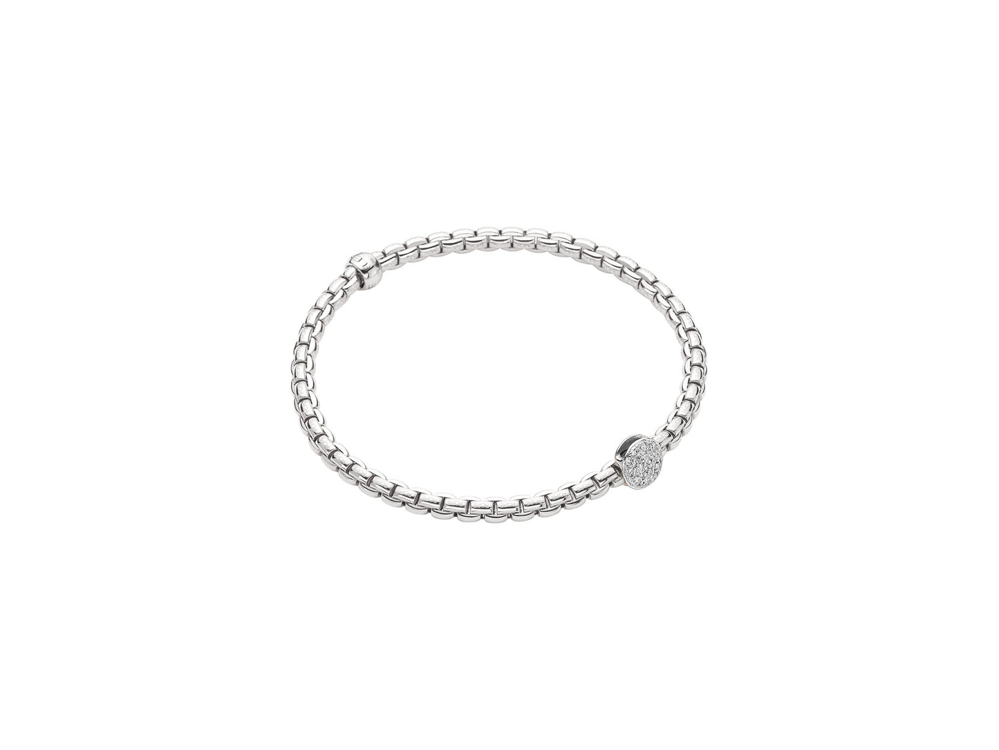 Fope's 18K White Gold Eka Flex'it Diamond Bracelet