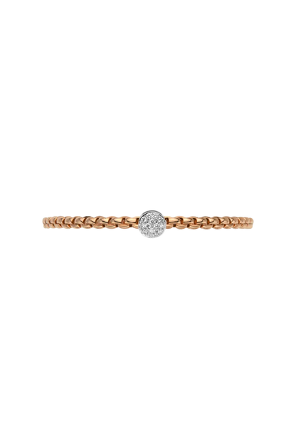 Fope's 18K Rose Gold Eka Flex'it Diamond Bracelet