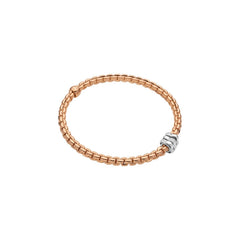 Fope's 18K Rose Gold Multi-rondel Eka Flex'it Diamond Bracelet