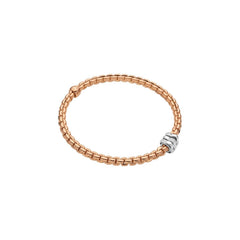 Fope's 18K Rose Gold Multi-rondel Eka Flex'it Diamond Bracelet