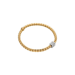Fope's 18K Yellow Gold Multi-rondel Eka Flex'it Diamond Bracelet