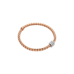 Fope's 18K Rose Gold Multi-rondel Eka Flex'it Diamond Bracelet