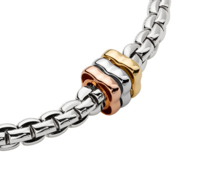 Fope's 18K White Gold Eka Flex'it Multi-rondel Bracelet