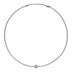 Fope's 18K White Gold Eka Rope Multi-rondel Diamond Necklace