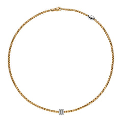Fope's 18K Yellow Gold Multi-rondel Eka Rope Diamond Necklace