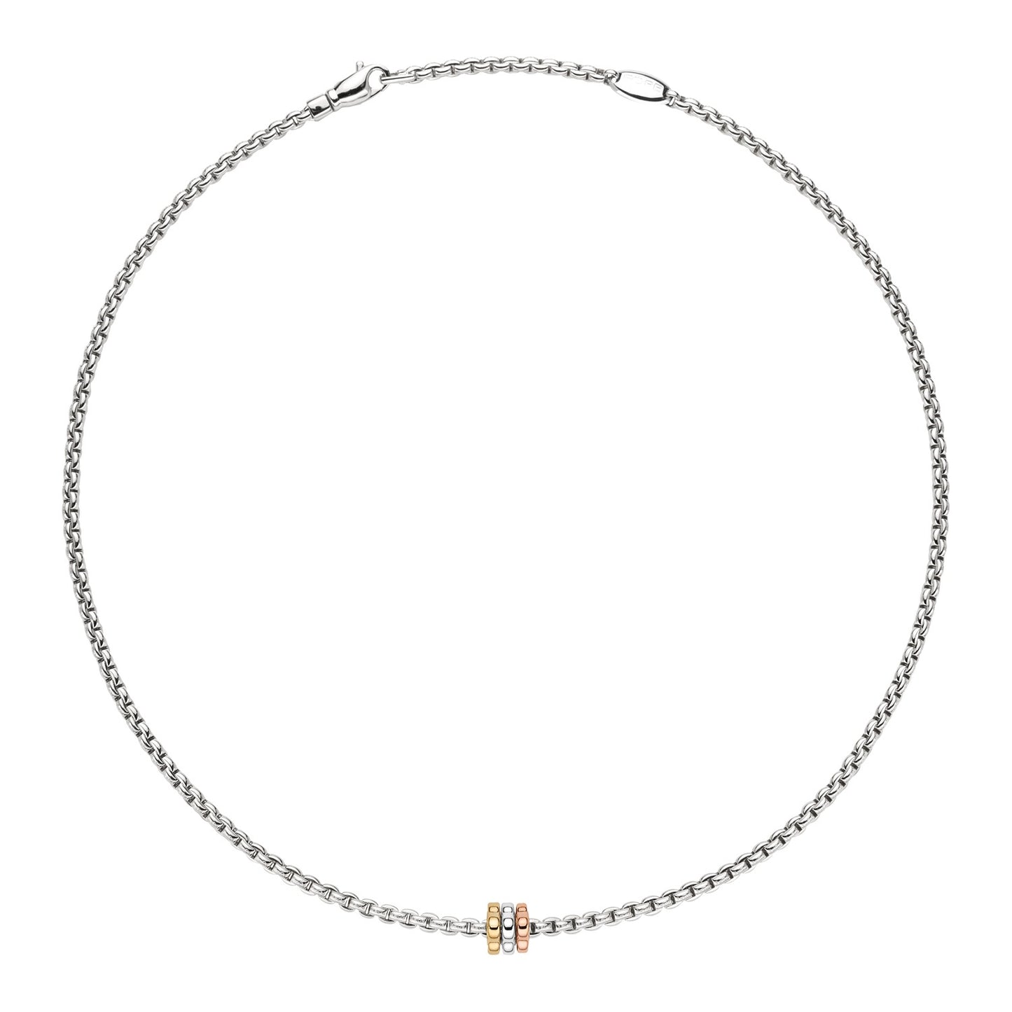 Fope's 18K White Gold Multi-rondel Eka Rope Necklace