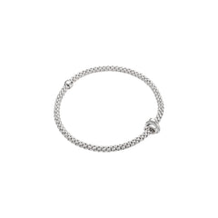 Fope's 18K White Gold Prima Flex'it Multi-rondel Diamond Bracelet