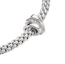 Fope's 18K White Gold Prima Flex'it Multi-rondel Diamond Bracelet