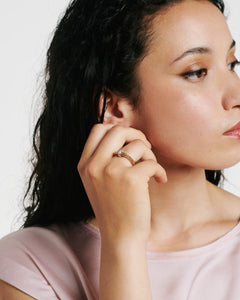 Fope's 18K Rose Gold Prima Flex'it Diamond Ring