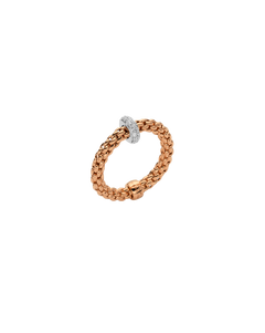 Fope's 18K Rose Gold Prima Flex'it Diamond Ring