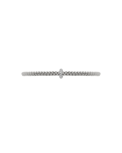 Fope's 18K White Gold Prima Flex'it Diamond Bracelet