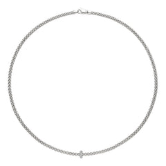 Fope's 18K White Gold Prima Rope Diamond Necklace