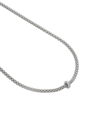 Fope's 18K White Gold Prima Rope Diamond Necklace