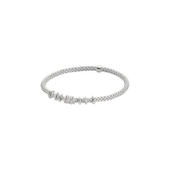 Fope's 18K White Gold Multi-rondel Prima Diamond Bracelet