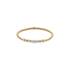 Fope's 18K Yellow Gold Multi-rondel Prima Diamond Bracelet