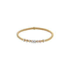 Fope's 18K Yellow Gold Multi-rondel Prima Diamond Bracelet