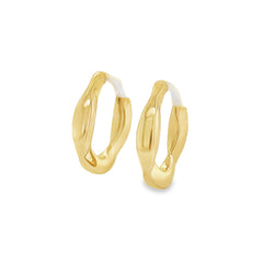 Jai's 18K Yellow Gold Curvy Hoops