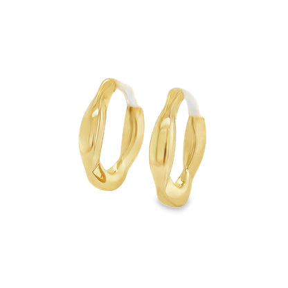 Jai's 18K Yellow Gold Curvy Hoops