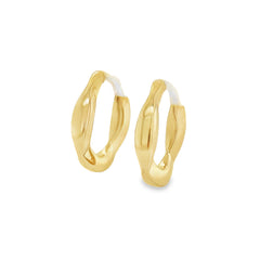 Jai's 18K Yellow Gold Curvy Hoops