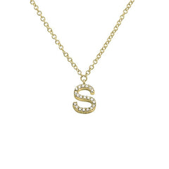 Jai's 14K Yellow Gold Diamond Initial S Necklace
