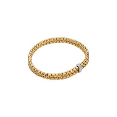 Fope's 18K Yellow Gold Two-strand Eka Diamond Bracelet