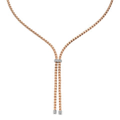 Fope's 18K Rose Gold Two-strand Eka Rope Diamond Necklace