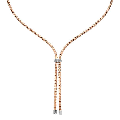 Fope's 18K Rose Gold Two-strand Eka Rope Diamond Necklace