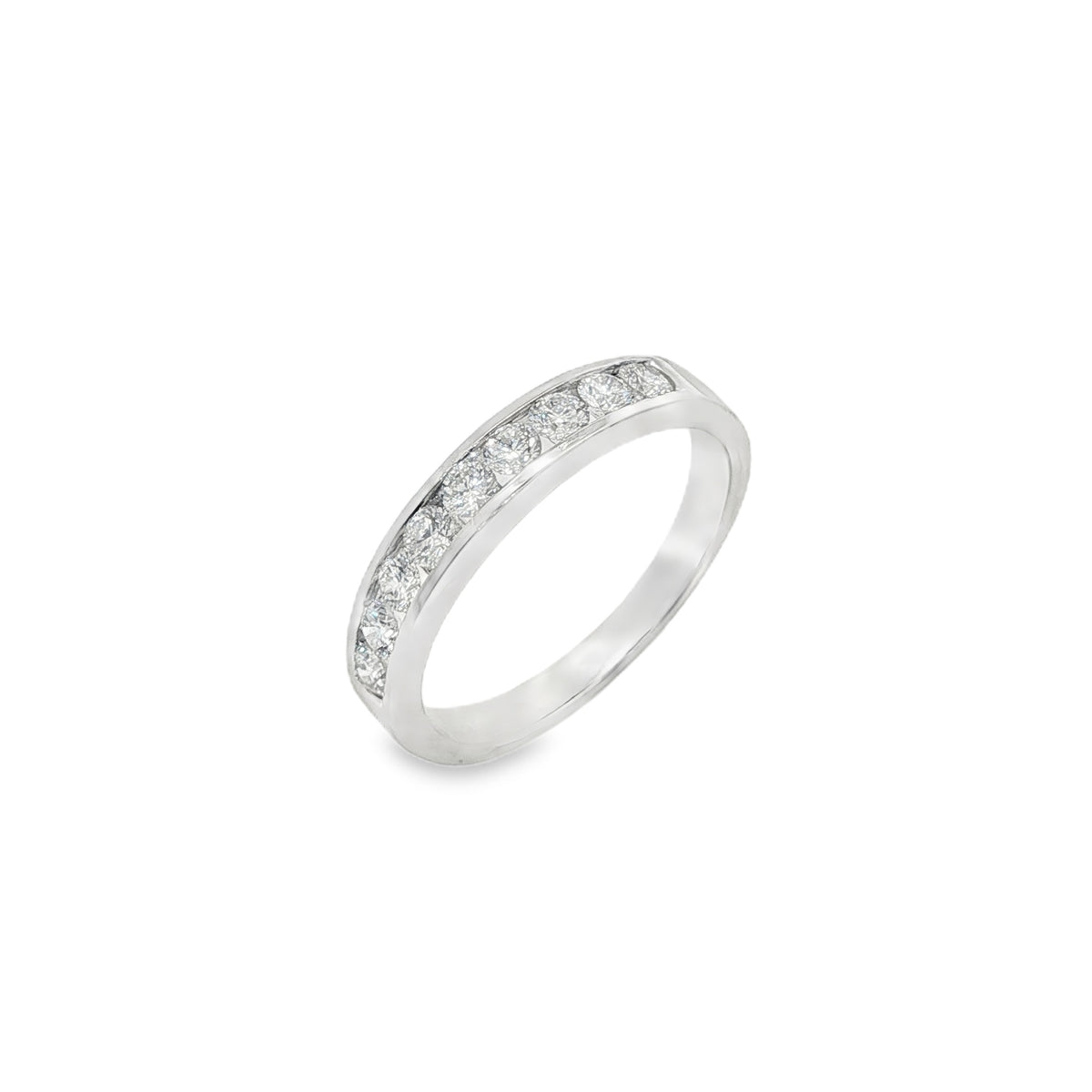 Jai's 14K White Gold 0.5-carat Semi-pave Diamond Ring