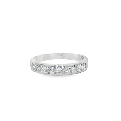 Jai's 14K White Gold 0.5-carat Semi-pave Diamond Ring